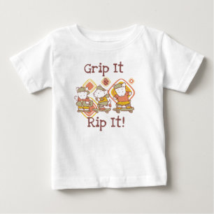 Camiseta De Bebé Agárrelo y rasgúelo que anda en monopatín
