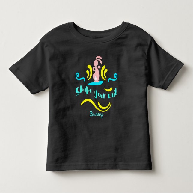 Camiseta De Bebé Agitar tu conejo bailando de cola (Anverso)