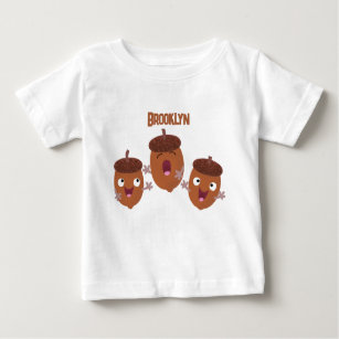 Camiseta De Bebé Agradables bellotas cantando personalizado para lo