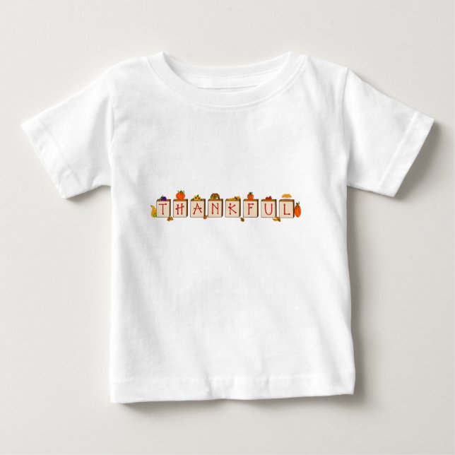 Camiseta De Bebé agradecido (Anverso)