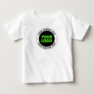 Camiseta De Bebé Agrega tu propio logotipo comercial o diseño carga