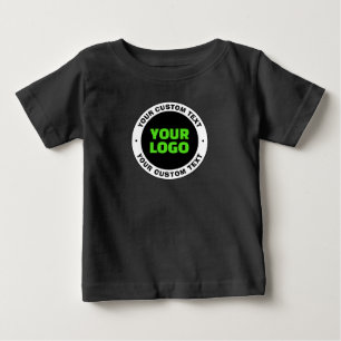 Camiseta De Bebé Agregue su propio logotipo comercial o diseño carg