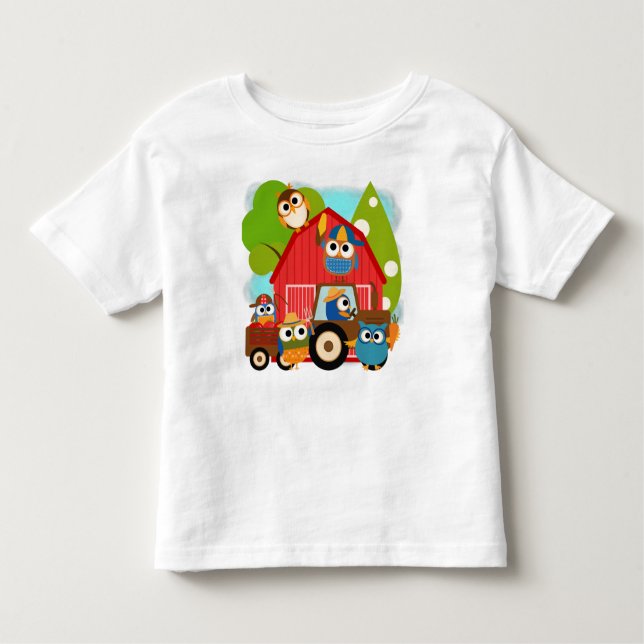 Camiseta De Bebé Agricultores de búho (Anverso)