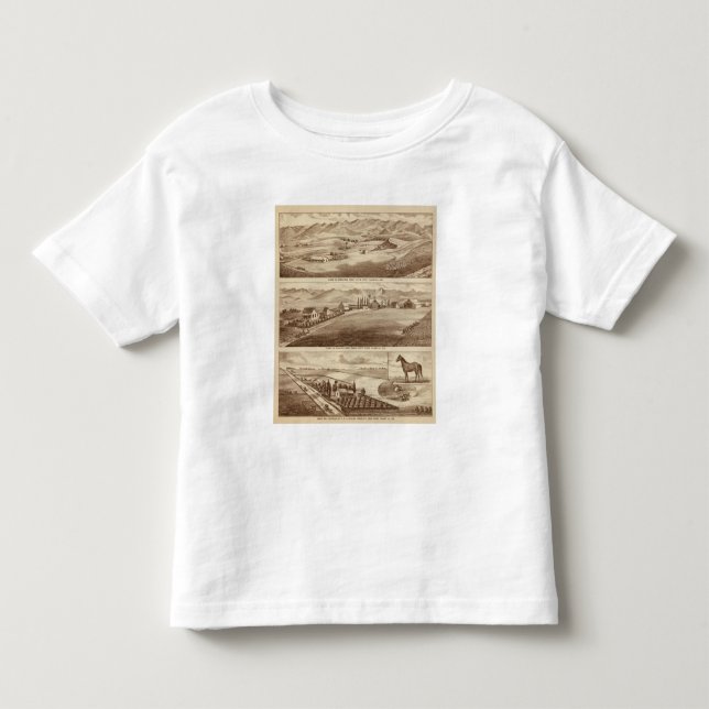 Camiseta De Bebé Agua blanca, ranchos de Saucelito (Anverso)