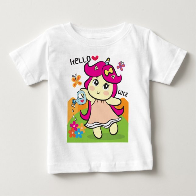 Camiseta De Bebé Agua de unicornio (Anverso)