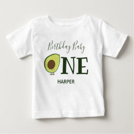 Camiseta De Bebé Aguacate 1 primer cumpleaños
