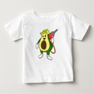 Camiseta De Bebé Aguacate como artesano con taladro