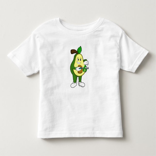 Camiseta De Bebé Aguacate como peluquero con Razor (Anverso)