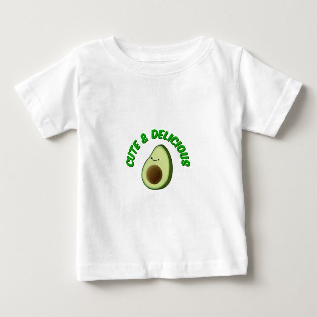 Camiseta De Bebé Aguacate Cuto Y Delicioso (Anverso)