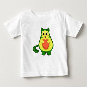 Camiseta De Bebé Aguacate de gato