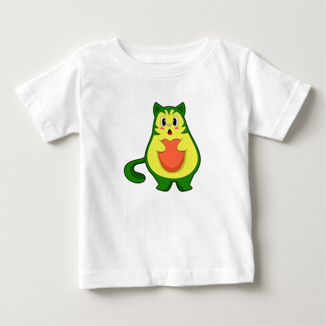 Camiseta De Bebé Aguacate de gato (Anverso)