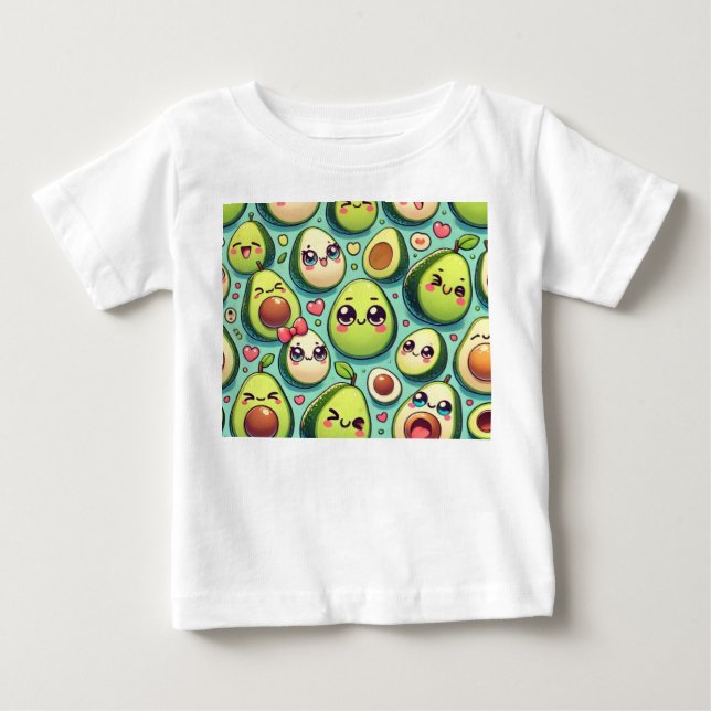 Camiseta De Bebé Aguacates Adorables (Anverso)