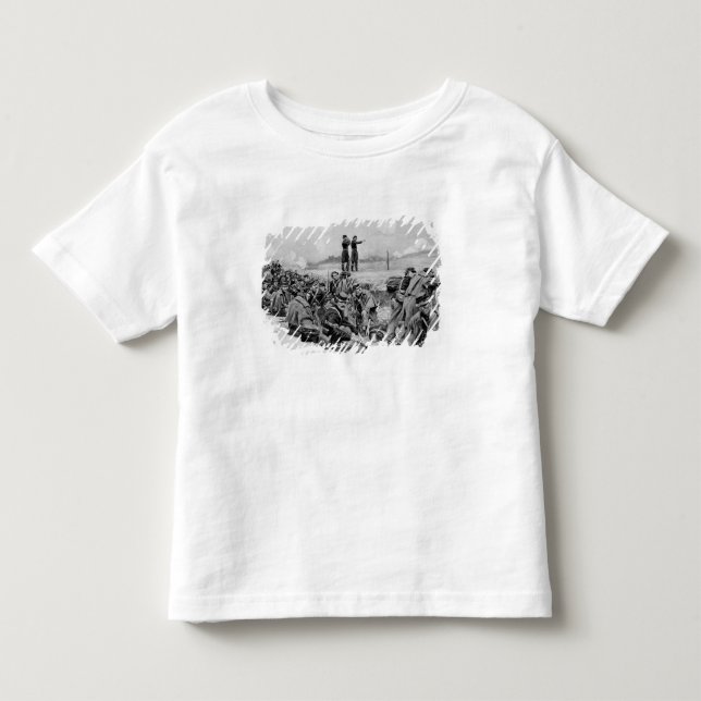 Camiseta De Bebé Aguardaron la orden para cargar (Anverso)