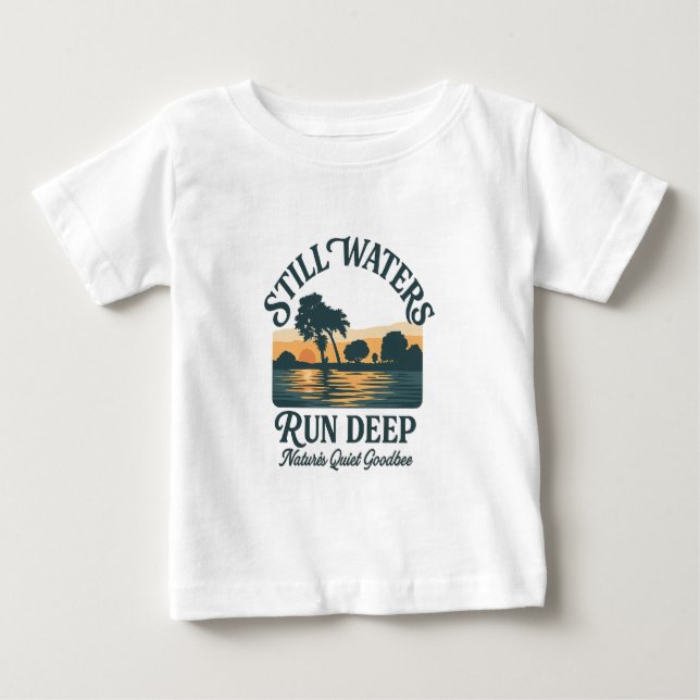 Camiseta De Bebé Aguas fijas en profundidad - Paisaje natural (Anverso)