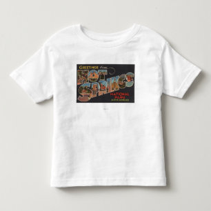 Camiseta De Bebé Aguas termales parque nacional, Arkansas (azul)