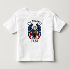 Camiseta De Bebé Águila Americana Patriótica 250 Años 1776-2026