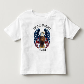 Camiseta De Bebé Águila Americana Patriótica 250 Años 1776-2026