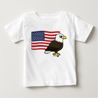 Camiseta De Bebé Águila Baldosa Patriótica