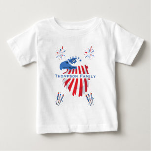 Camiseta De Bebé Águila calva patriótica América 250º 4 de julio
