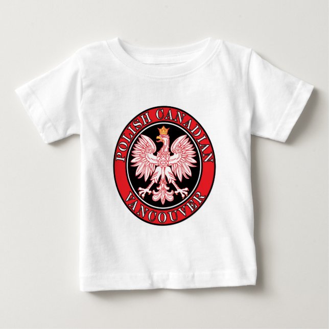 Camiseta De Bebé Águila canadiense polaca de Vancouver (Anverso)