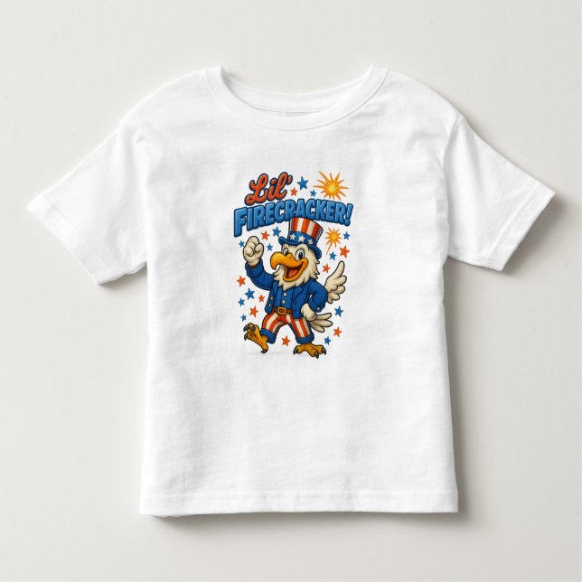 Camiseta De Bebé Águila clásica de Lil’ Firecracker Freedom (Anverso)