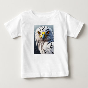 Camiseta De Bebé Águila: Encanto Personalizado en blanco y negro