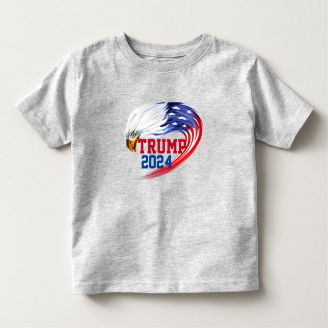Camiseta De Bebé Águila estadounidense Trump 2024 (Anverso)