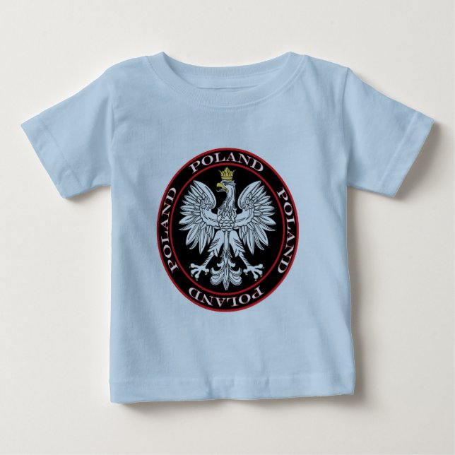 Camiseta De Bebé Águila redonda polaca (Anverso)