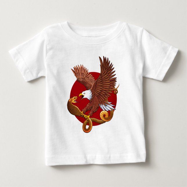 Camiseta De Bebé Águila y serpiente (Anverso)
