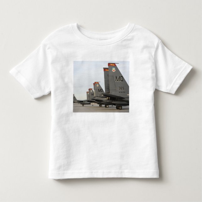 Camiseta De Bebé Águilas de ataque F-15E de la Fuerza Aérea de los  (Anverso)