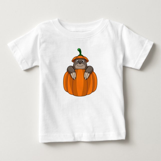 Camiseta De Bebé Agujero con calabaza (Anverso)