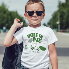 Camiseta De Bebé Agujero en un primer cumpleaños de golf