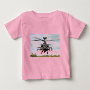 Camiseta De Bebé ah 64 apache longbow helicóptero militar
