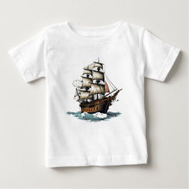 Camiseta De Bebé ¡Ah del barco! Cumpleaños 8 del Barco Pirata