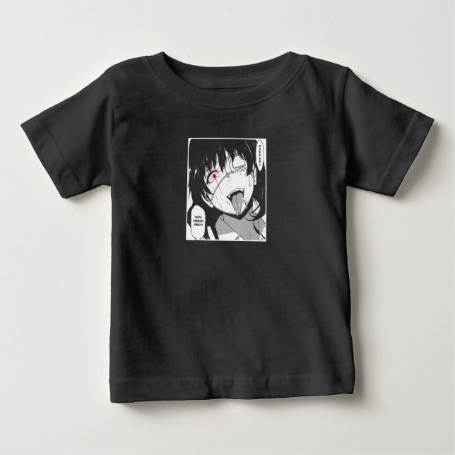 Camiseta De Bebé Ahegao T Shirt nurse costume face Anime Funny (Anverso)