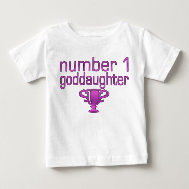 Camiseta De Bebé Ahijada del número 1 (Anverso)