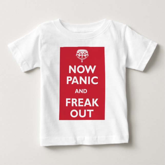 Camiseta De Bebé Ahora El Pánico Y El Fraude (Anverso)