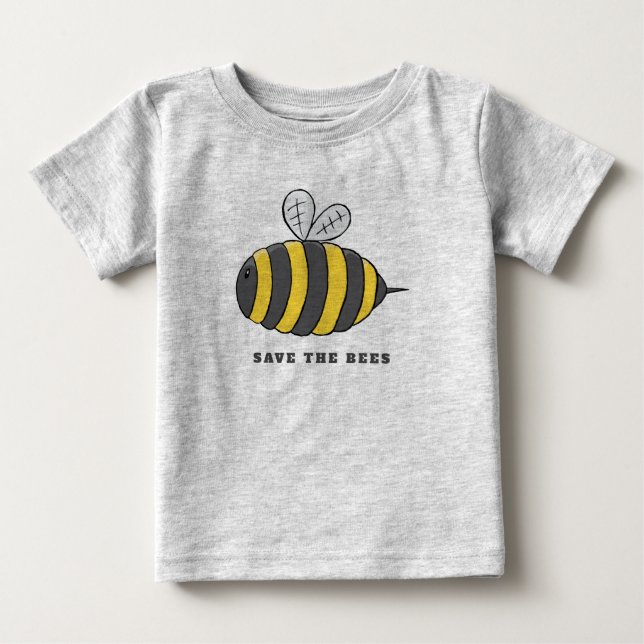 Camiseta De Bebé Ahorre las abejas (Anverso)