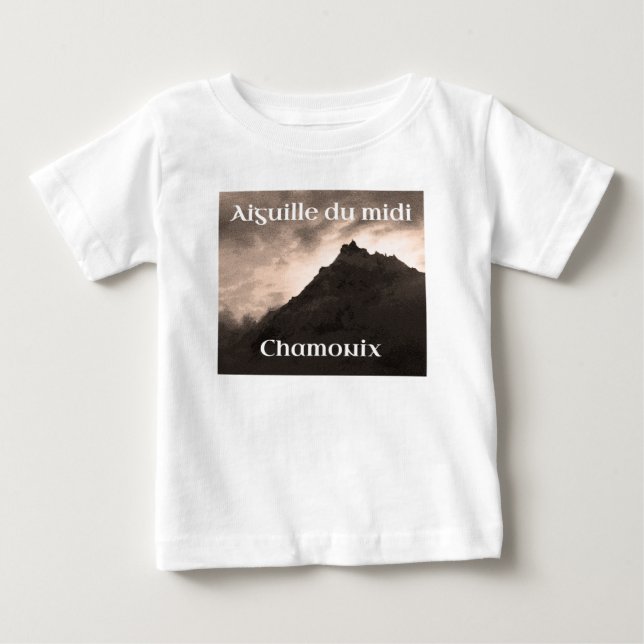 Camiseta De Bebé Aiguille du Midi, Mont Blanc (Anverso)