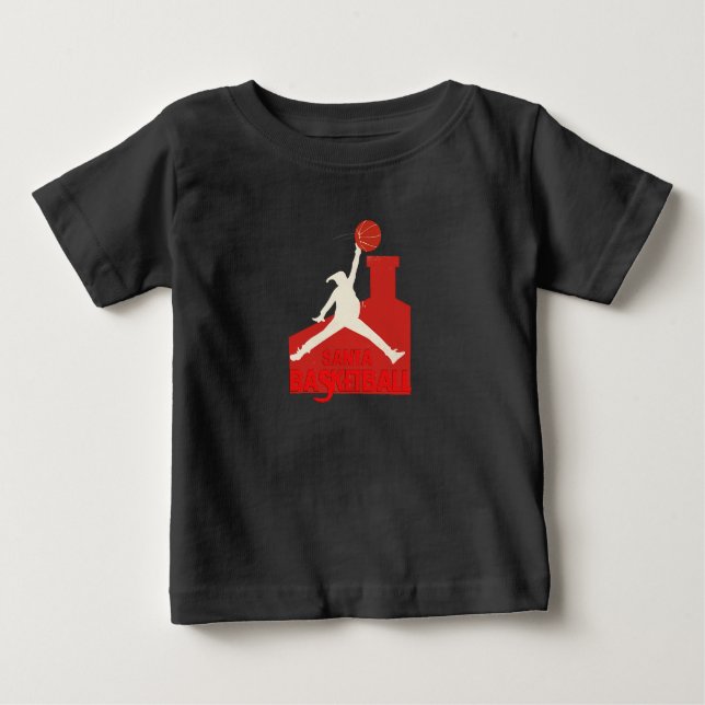 Camiseta De Bebé AIR SANTA – Funny Xmas Basketball Tshirt (Anverso)