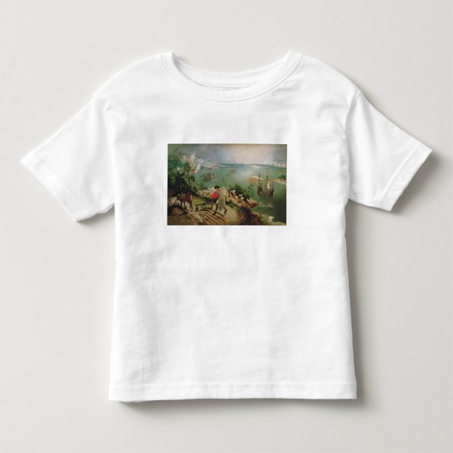 Camiseta De Bebé Ajardine con la caída de Ícaro, c.1555 (Anverso)