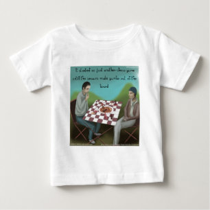 Camiseta De Bebé Ajedrez Cajún Dibujo Animado Divertido
