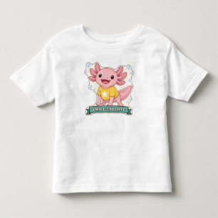 Camiseta De Bebé Ajolote Sonriente Feliz Ajolote Rosa Castigo