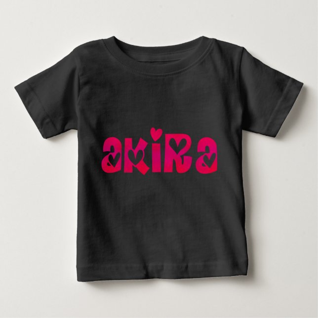 Camiseta De Bebé Akira en los corazones (Anverso)