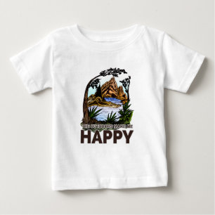 Camiseta De Bebé Al Aire Libre Me Hace Feliz