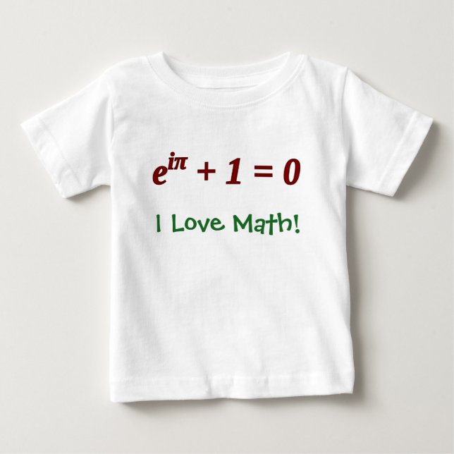 Camiseta De Bebé ¡Al bebé le encanta la matemática! (Anverso)