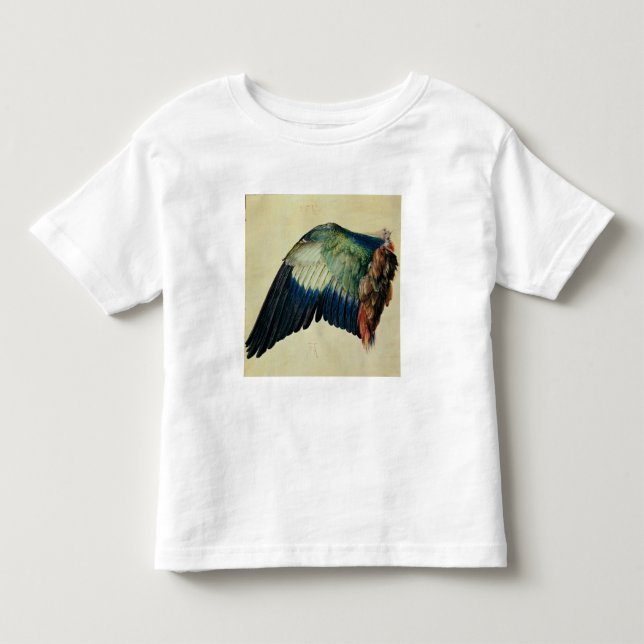 Camiseta De Bebé Ala de un rodillo azul, 1512 (Anverso)
