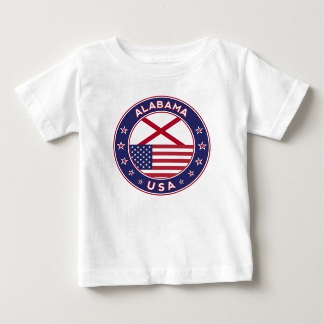 Camiseta De Bebé Alabama (Anverso)