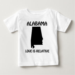 Camiseta De Bebé Alabama - El amor es relativo