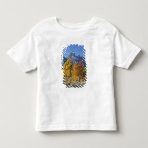 Camiseta De Bebé Álamos con la cordillera Teton